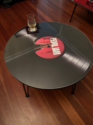 Custom vinyl coffee table