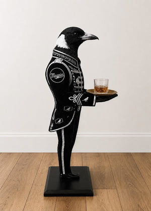 Handmade Vintage Magpie Butler
