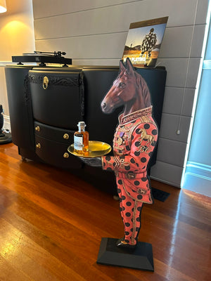 Handmade Vintage Black Caviar Butler
