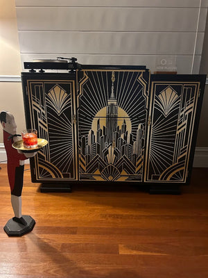 Upcycled Vintage Art Deco Drinks Cabinet